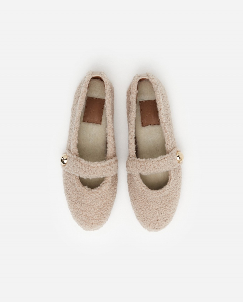 Beige Flattered Norah Teddy Shoes Indoor Shoes | MNZHR75711