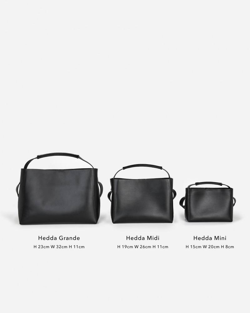 Black Flattered Hedda Mini Handbag Leather Accessories Bags | ENZHC10699