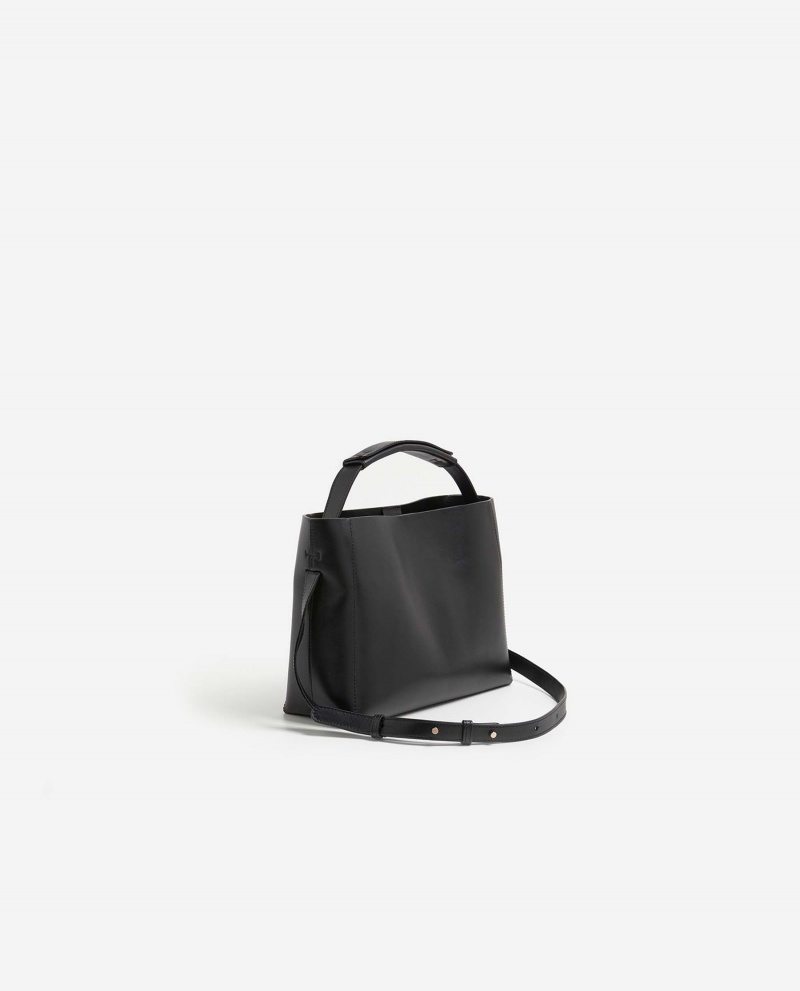 Black Flattered Hedda Mini Handbag Leather Accessories Bags | BNZSD58064