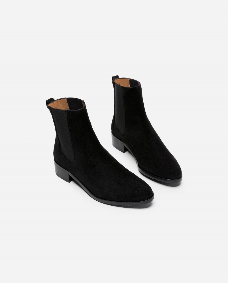 Black Flattered Lucile Suede Shoes Boots | NZIIZ52684