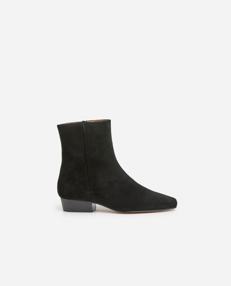 Black Flattered Rami Suede Shoes Boots | NZCIF79317