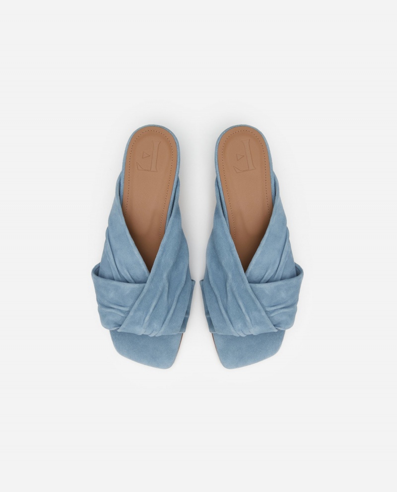 Blue Flattered Emi Suede Shoes Heels | NZZDE39393