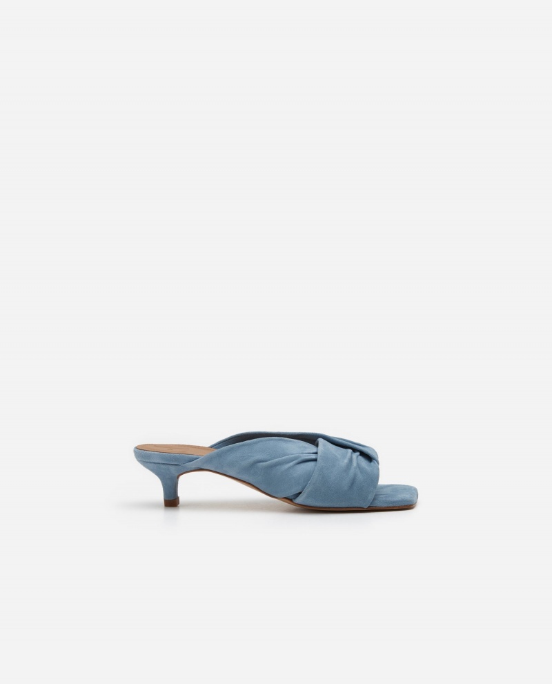 Blue Flattered Emi Suede Shoes Heels | NZZDE39393