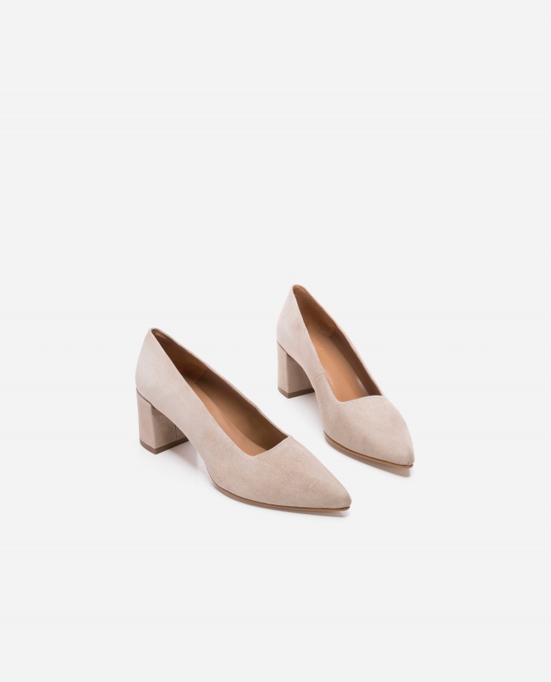 Brown Flattered Alison Suede Shoes Heels | NZJKU16877