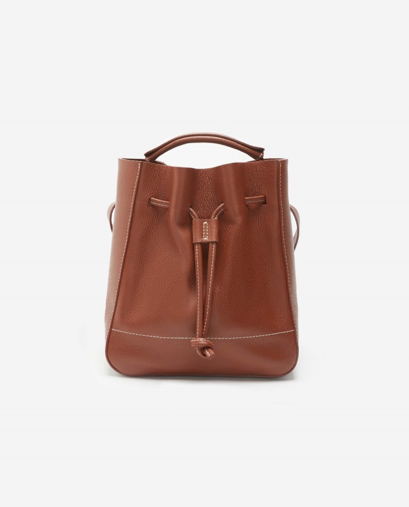 Brown Flattered Bo Bucket Bag Leather Accessories Bags | NZXBR93199