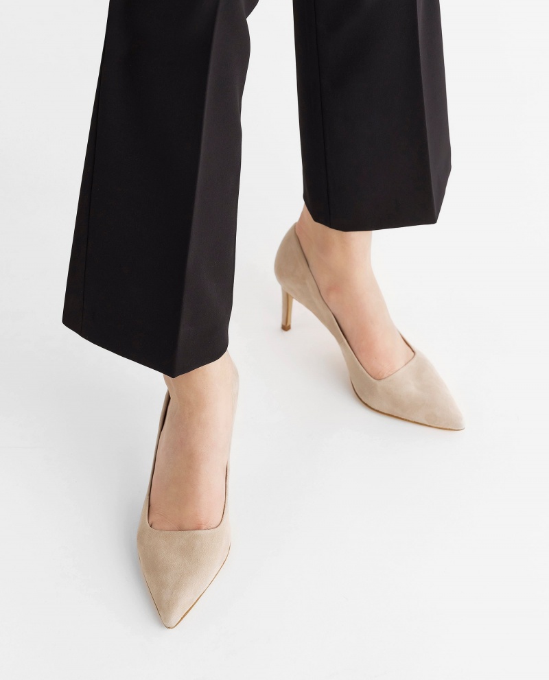 Brown Flattered Charlie Suede Shoes Heels | GNZUC72019