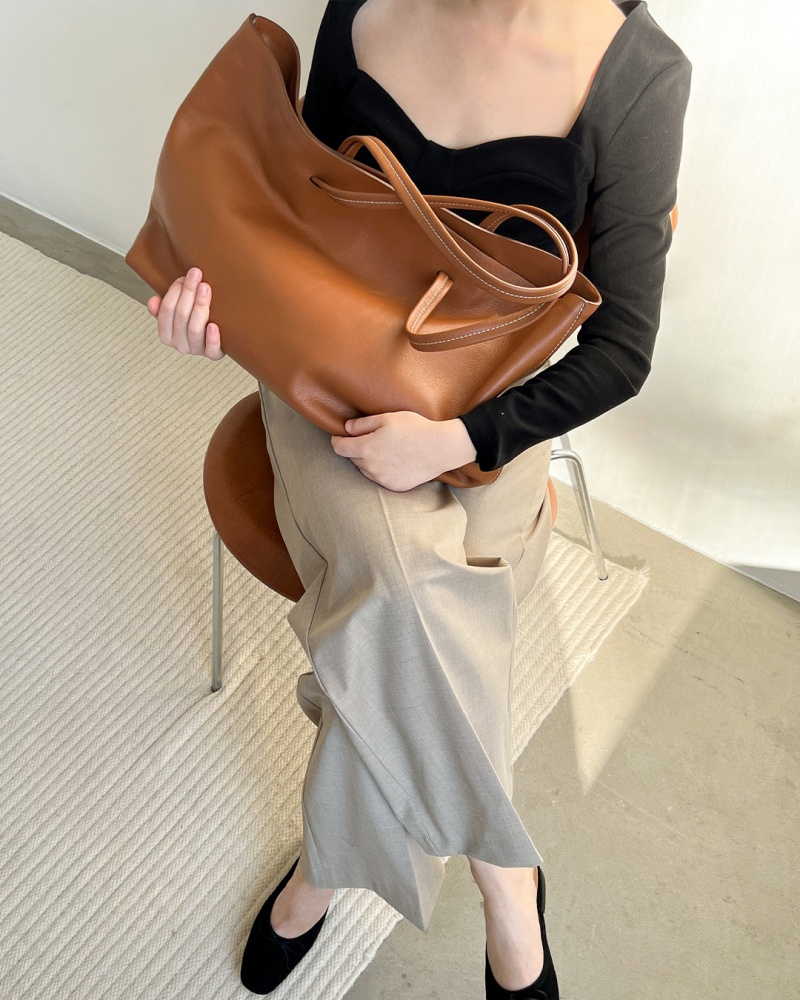 Brown Flattered Luka Tote Bag Leather Accessories Bags | MNZHR36453