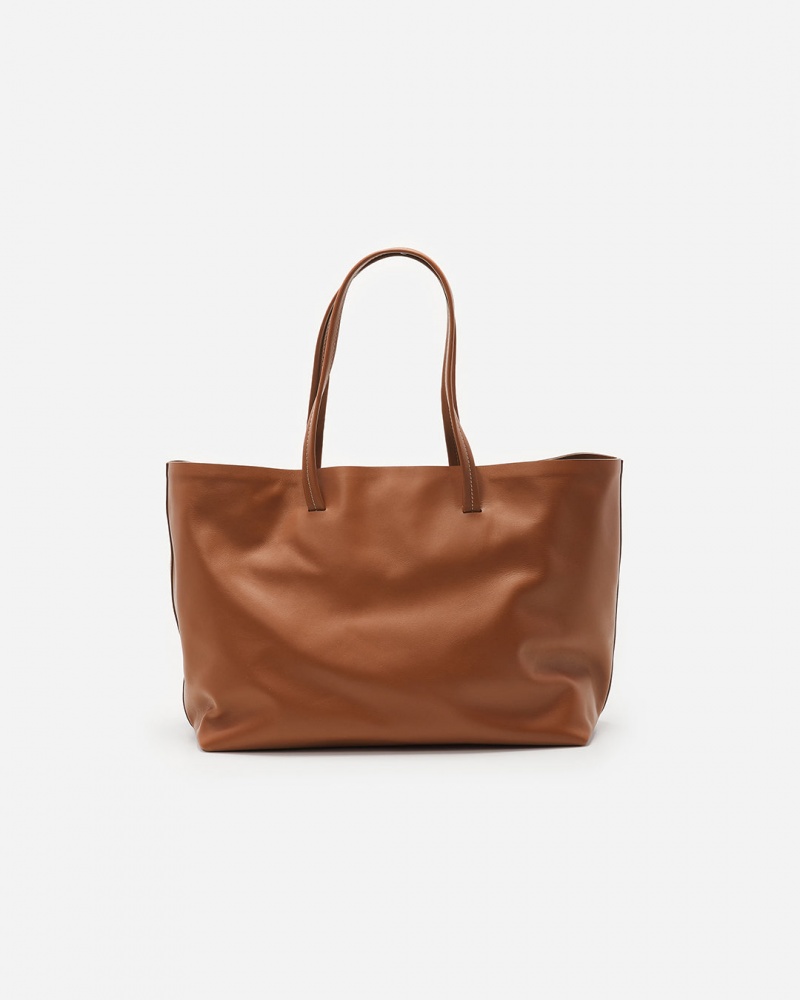 Brown Flattered Luka Tote Bag Leather Accessories Bags | MNZHR36453