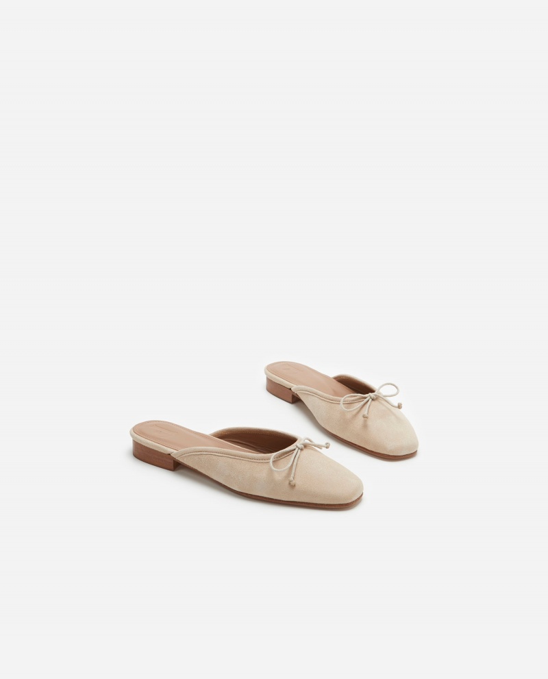 Brown Flattered Malva Suede Shoes Ballet Flats | NZXMI68111