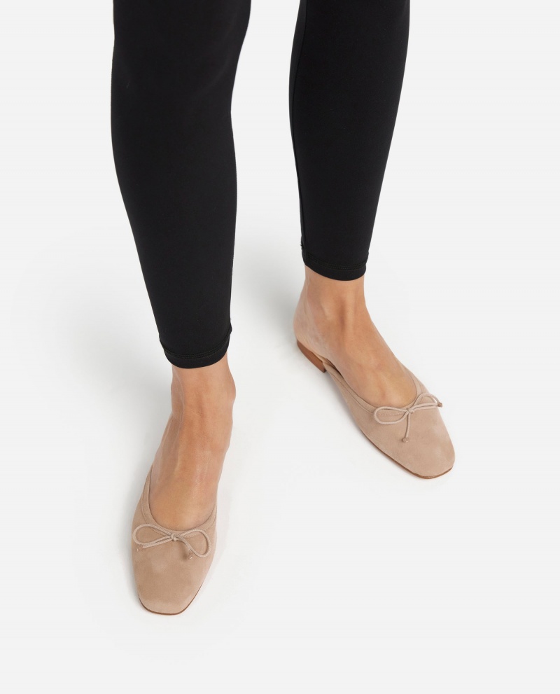 Brown Flattered Malva Suede Shoes Ballet Flats | NZXMI68111